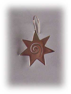 chakra jewllery - ear rings elven star