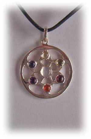 chakra jewellery - pendant chakra flower